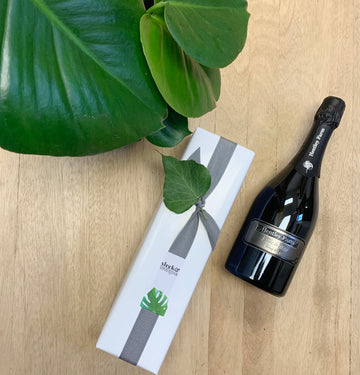 Monstera Plant and Hentley Farm Champagne Gift Delivery - Sleek and Unique Gifts