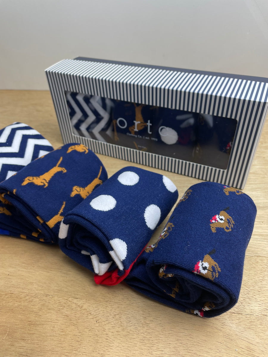 ORTC Navy mens socks adelaide gift basket delivery - Sleek & Unique Gifts