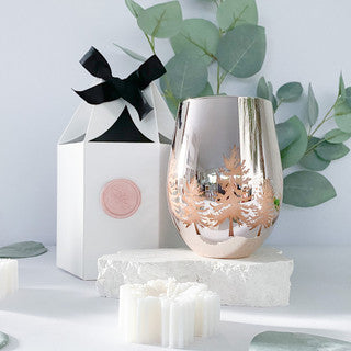 Rose Gold Christmas Candle - gift delivery Adelaide