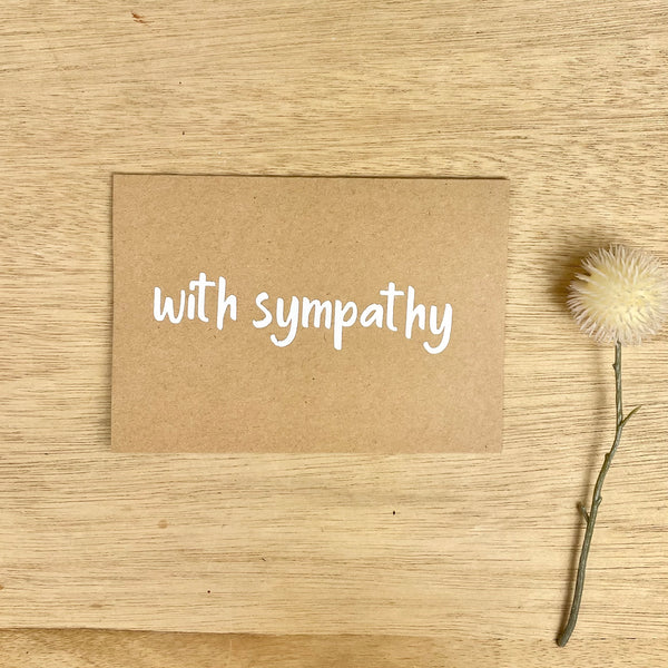 With Sympathy Gift Card