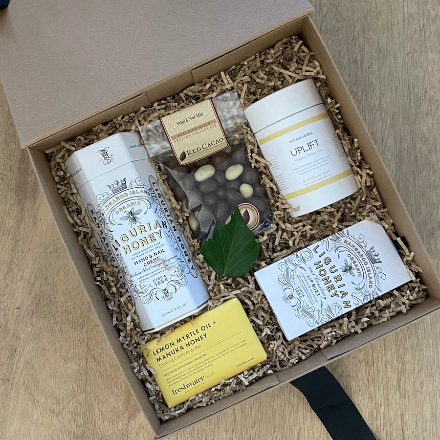 Female Hamper Gift Box Adelaide Delivery Maine Beach Honey Hamper Box