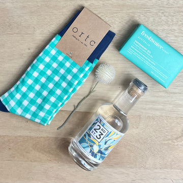 mens gift basket delivery adelaide gin and socks