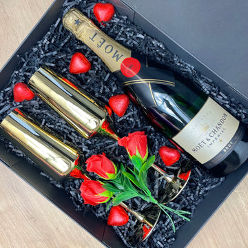 Moet Gift Basket Delivery Adelaide - romantic gift for her
