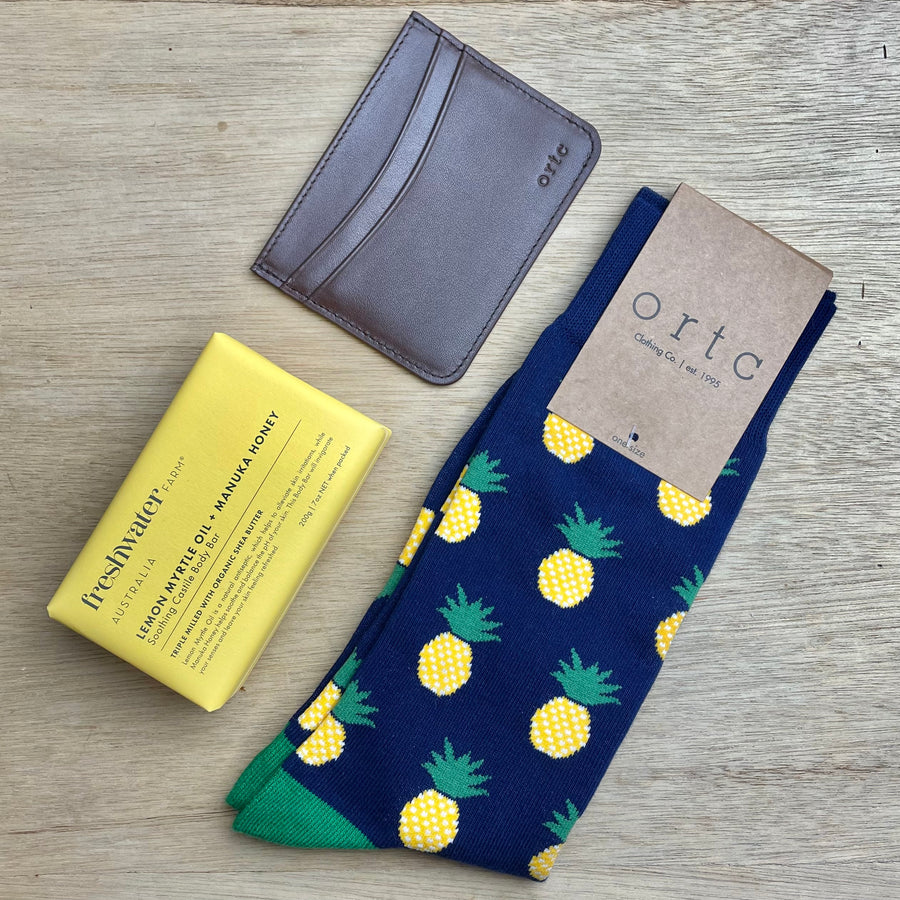 Unisex Gift Box Male gift box adelaide gift delivery same day delivery ORTC socks Freshwater Farm 