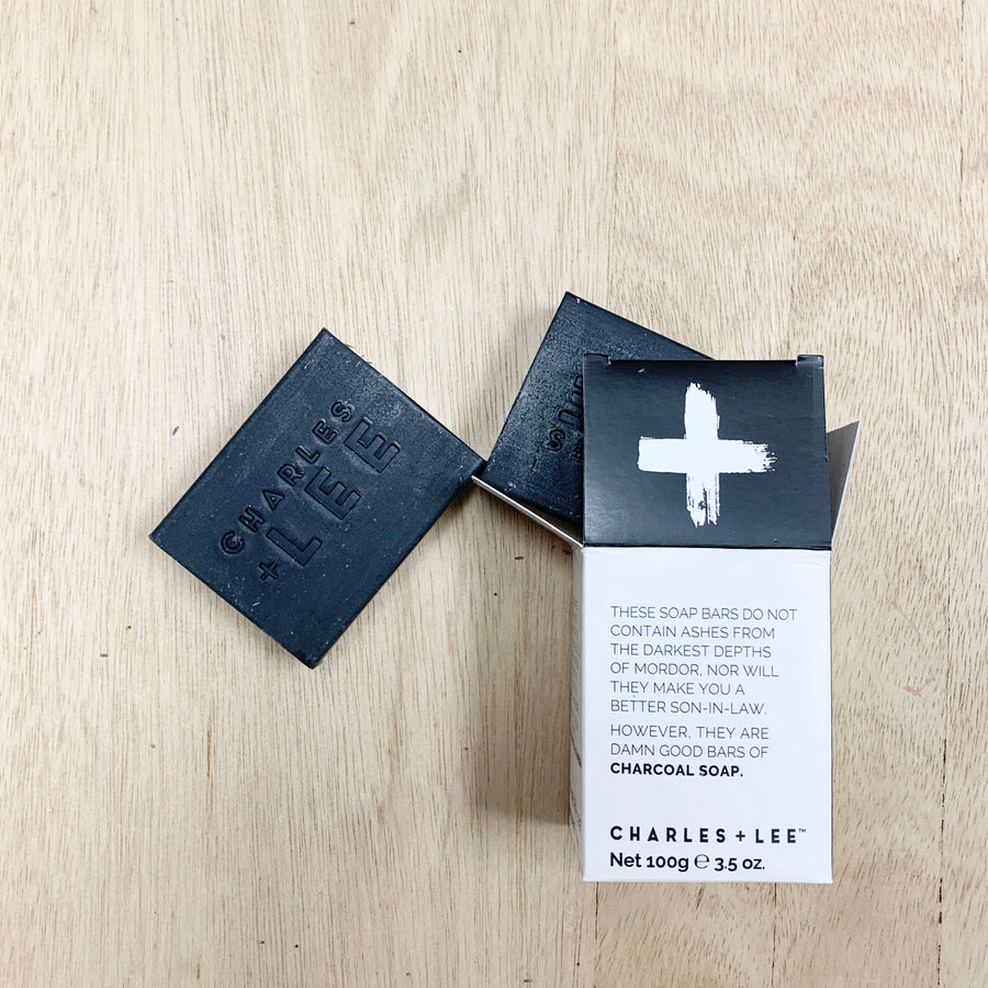 Charles + Lee Charcoal Soap Bars  - Gift Delivery Adelaide