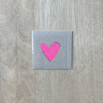 Fluro Heart Design Greeting Card by Rhicreative - Sleek and Unique Gifts